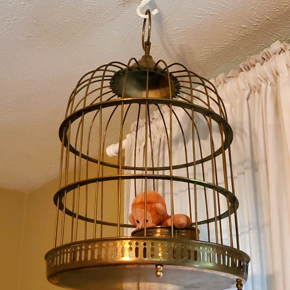 Antique bird cage